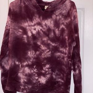 Tie-dye pullover hoodie